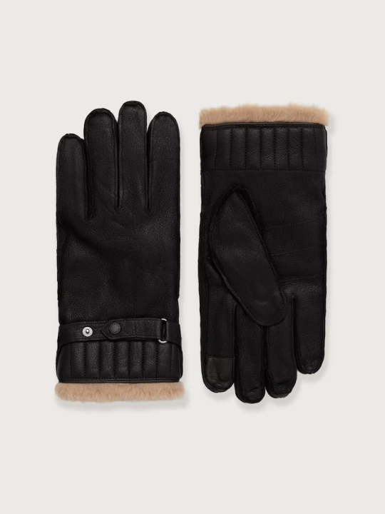 Zdjęcie produktu Barbour rękawiczki męskie skórzane brązowy