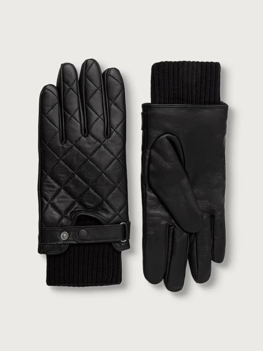 Zdjęcie produktu Barbour rękawiczki męskie skórzane czarny