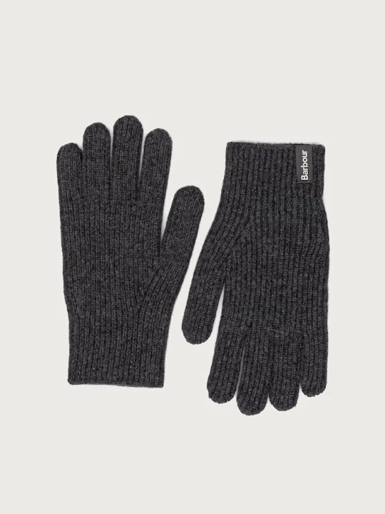 Zdjęcie produktu Barbour rękawiczki męskie wełniane szary