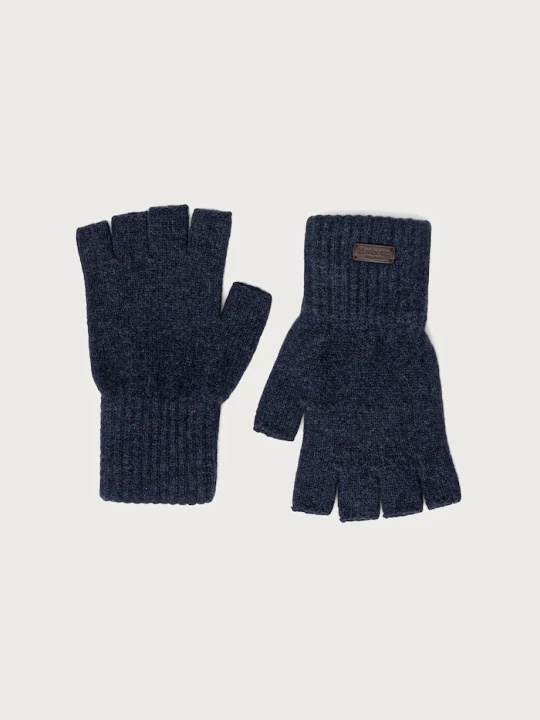 Zdjęcie produktu Barbour rękawiczki mitenki męskie wełniane granatowy