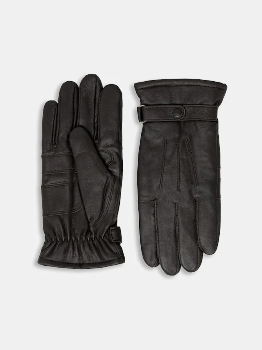 Zdjęcie produktu Barbour rękawiczki skórzane brązowy