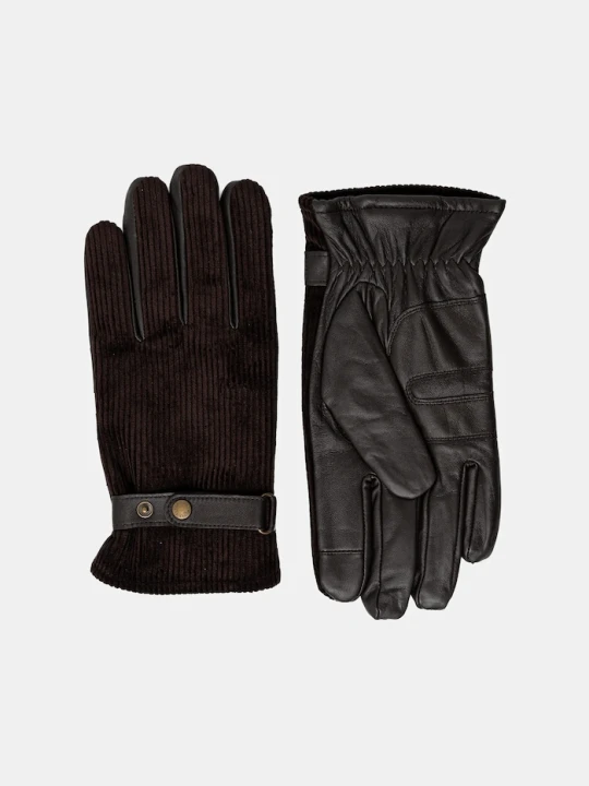 Zdjęcie produktu Barbour rękawiczki skórzane brązowy