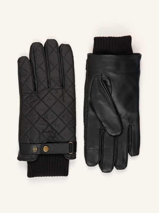 Zdjęcie produktu Barbour Rękawiczki Skórzane Singsby schwarz CZARNY