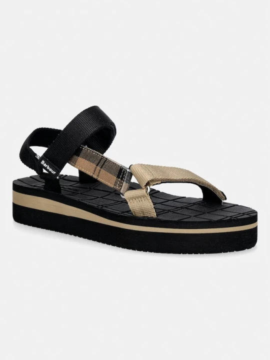 Zdjęcie produktu Barbour sandały na platformie damskie Mila czarny