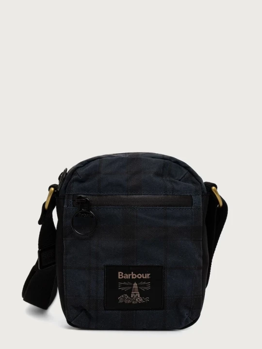 Zdjęcie produktu Barbour saszetka męska z bawełną Field Wax granatowy