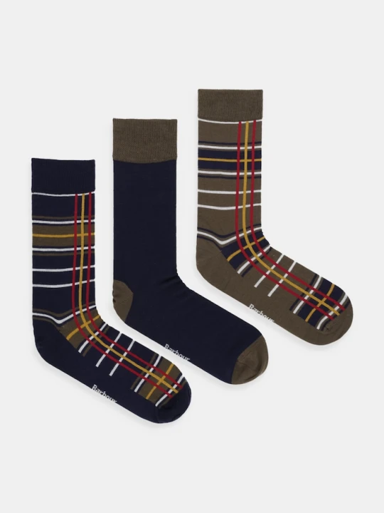 Zdjęcie produktu Barbour skarpetki 3-pack granatowy