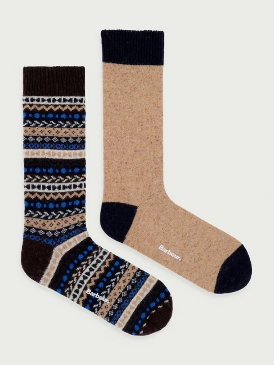 Zdjęcie produktu Barbour skarpety męskie 2-pack brązowy