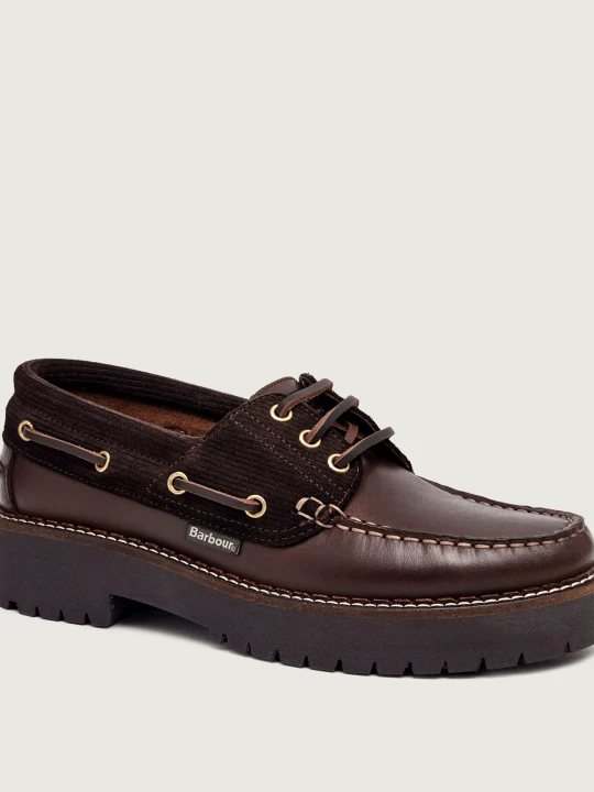 Zdjęcie produktu Barbour Skórzane loafersy Darras brązowy