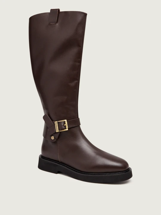 Zdjęcie produktu Barbour Skórzane oficerki Theodora brązowy
