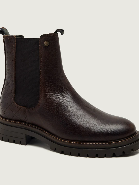Zdjęcie produktu Barbour Skórzane sztyblety Evie brązowy