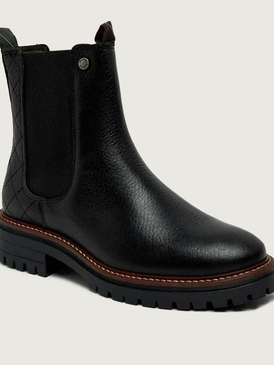 Zdjęcie produktu Barbour Skórzane sztyblety Evie czarny