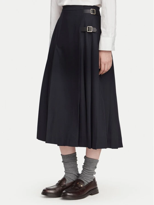 Zdjęcie produktu Barbour Spódnica plisowana Delilah LSK0174NY99 Granatowy Relaxed Fit