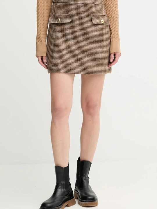 Zdjęcie produktu Barbour spódnica wełniana SOPHIA brązowy
