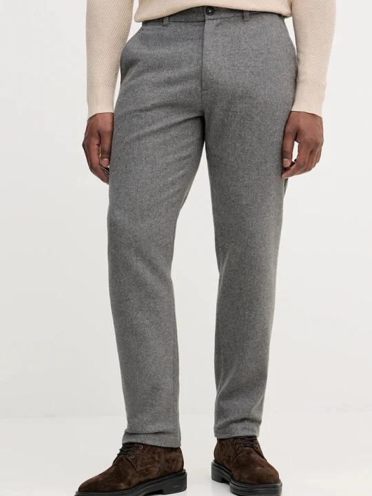 Zdjęcie produktu Barbour spodnie z dodatkiem wełny szary