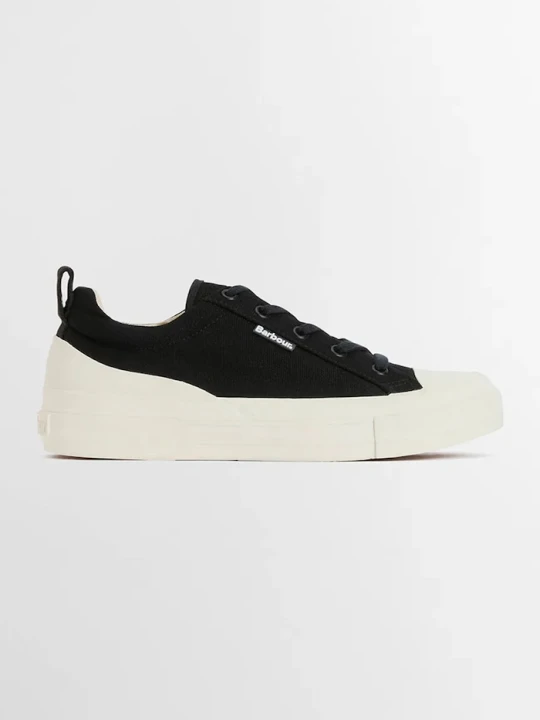 Zdjęcie produktu Barbour Stanhope Trainer tenisówki damskie bawełniane czarny