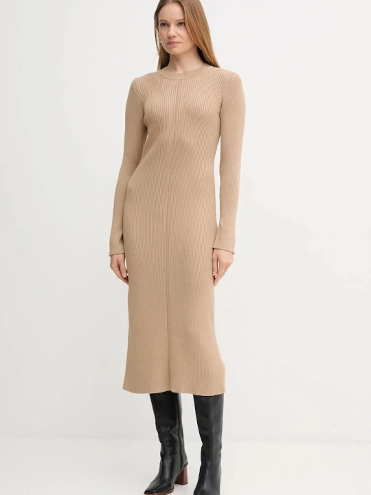 Zdjęcie produktu Barbour sukienka bawełniana ANASTASIA zielony