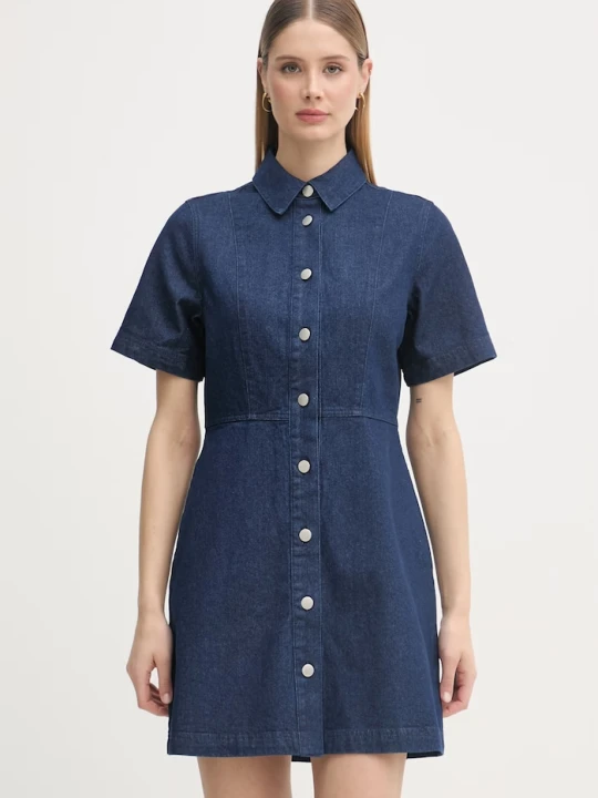 Zdjęcie produktu Barbour sukienka jeansowa Maia granatowy