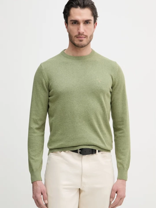 Zdjęcie produktu Barbour sweter męski bawełniany PIMA zielony