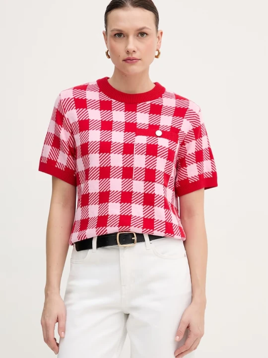 Zdjęcie produktu Barbour sweter bawełniany Esther czerwony