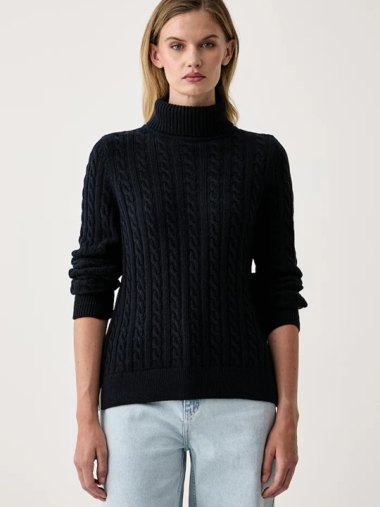 Zdjęcie produktu Barbour sweter damski z wełną Ambleside granatowy