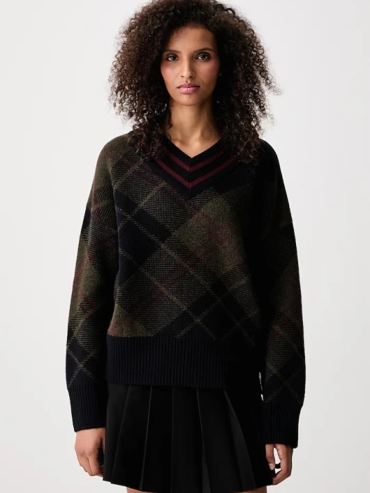 Zdjęcie produktu Barbour sweter damski z wełną Shae zielony