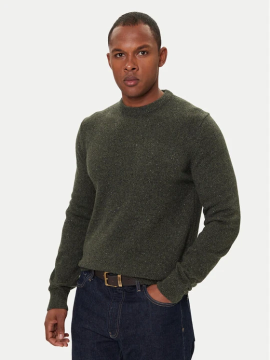 Zdjęcie produktu Barbour Sweter Essential Tisbury MKN0844GN79 Zielony Regular Fit