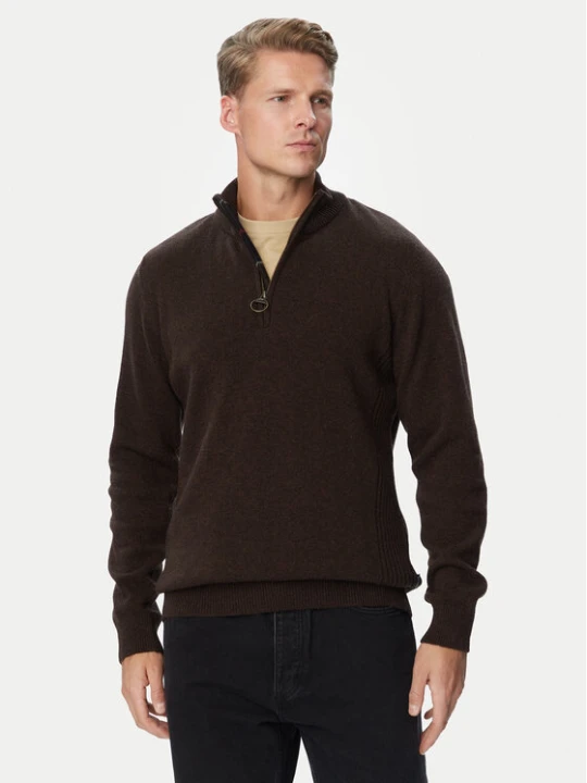 Zdjęcie produktu Barbour Sweter Holden MKN0837BR17 Brązowy ciemny Regular Fit