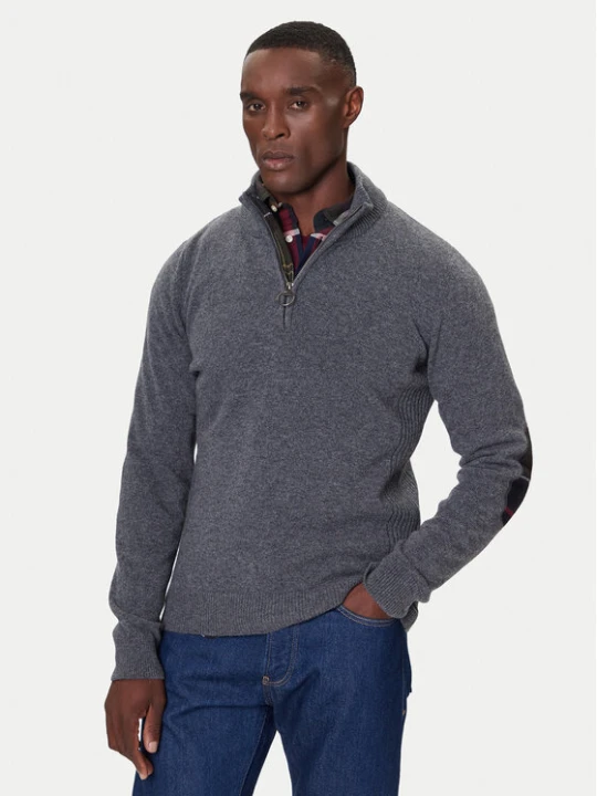 Zdjęcie produktu Barbour Sweter Holden MKN0837GY53 Szary Regular Fit