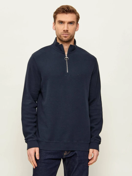 Zdjęcie produktu Barbour Sweter Interlock | Regular Fit | pique granatowy