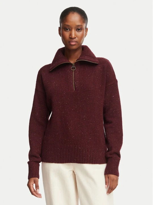 Zdjęcie produktu Barbour Sweter Lavensdale LKN1579RE97 Fioletowy Relaxed Fit