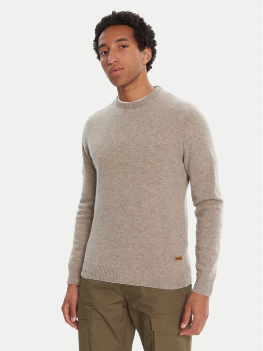 Zdjęcie produktu Barbour Sweter Patch Crew MKN0584ST51 Beżowy Regular Fit