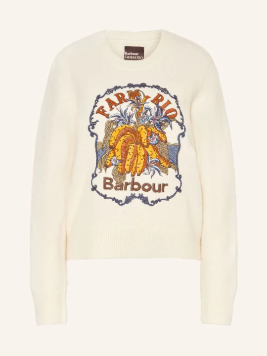 Zdjęcie produktu Barbour Sweter Ruellia Z Alpaki weiss biały