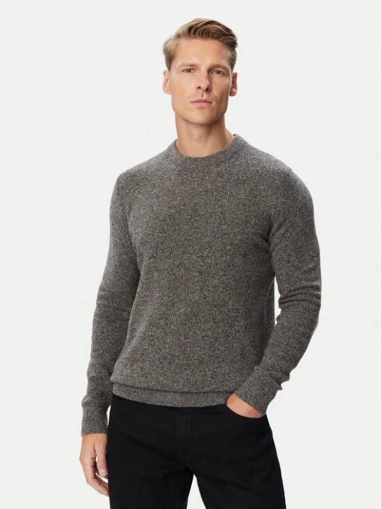 Zdjęcie produktu Barbour Sweter Tisbury MKN0844GY78 Szary Regular Fit