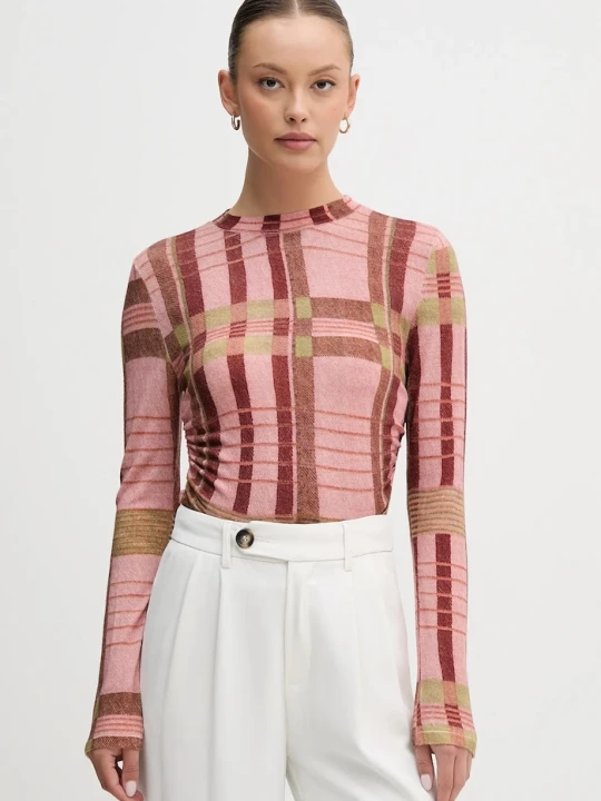 Zdjęcie produktu Barbour sweter wełniany x Farm Rio różowy