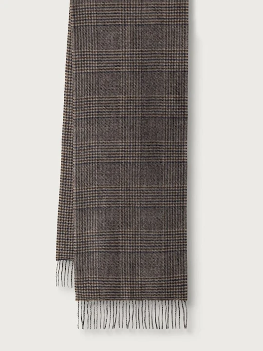 Zdjęcie produktu Barbour szalik damski wełniany brązowy