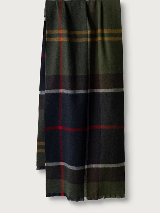 Zdjęcie produktu Barbour szalik damski wełniany Rosefield zielony