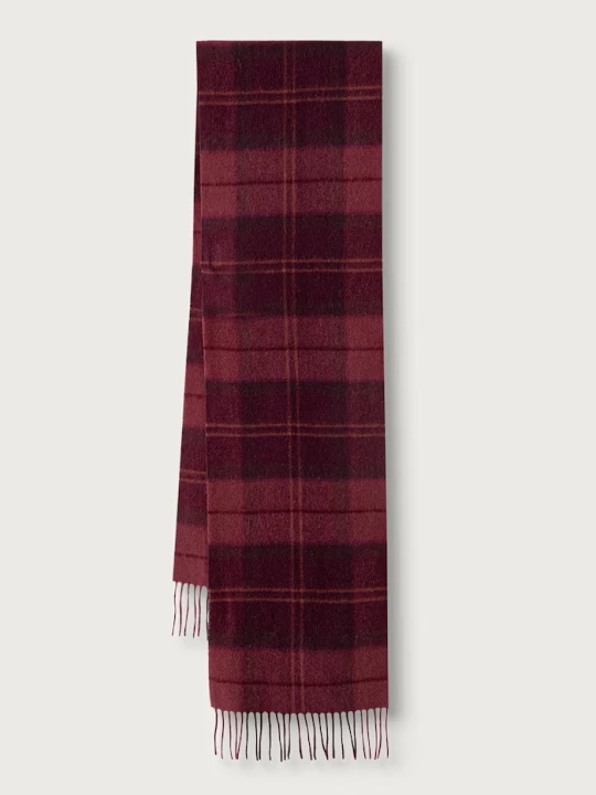 Zdjęcie produktu Barbour szalik wełniany bordowy
