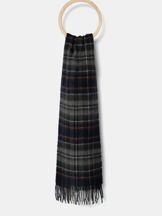 Zdjęcie produktu Barbour szalik wełniany granatowy