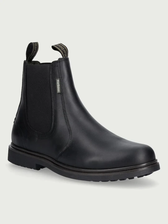 Zdjęcie produktu Barbour sztyblety męskie skórzane Hale czarny