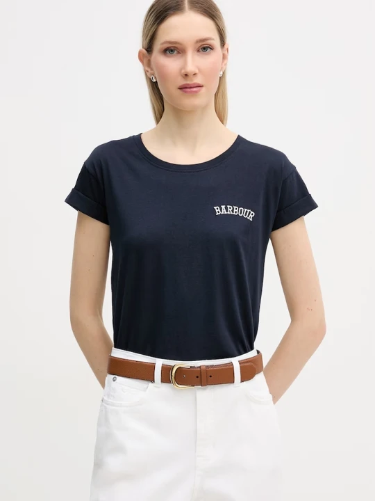 Zdjęcie produktu Barbour t-shirt bawełniany granatowy