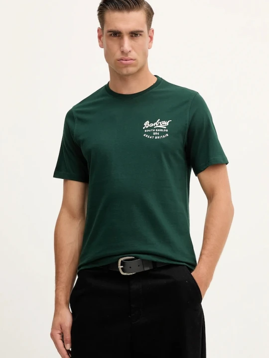 Zdjęcie produktu Barbour t-shirt bawełniany zielony