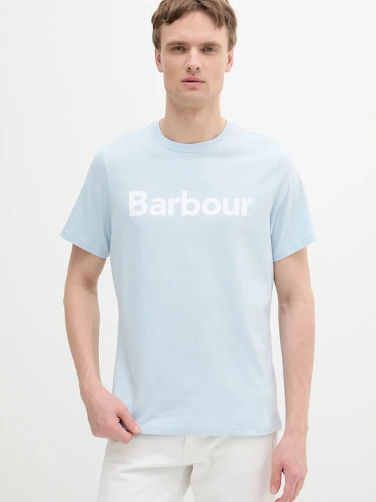 Zdjęcie produktu Barbour t-shirt bawełniany niebieski
