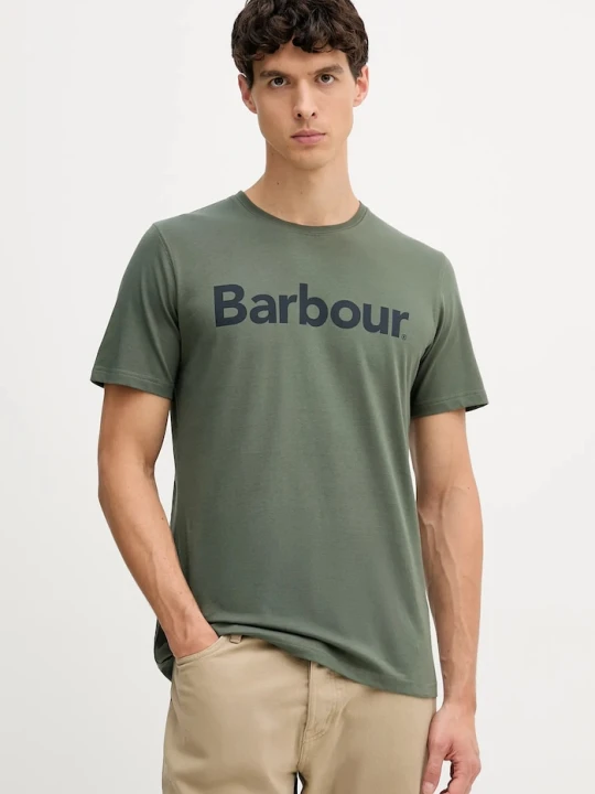 Zdjęcie produktu Barbour t-shirt bawełniany ESSENTIALS zielony
