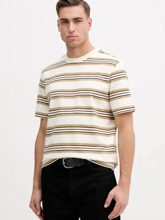 Zdjęcie produktu Barbour t-shirt bawełniany Sandwick beżowy