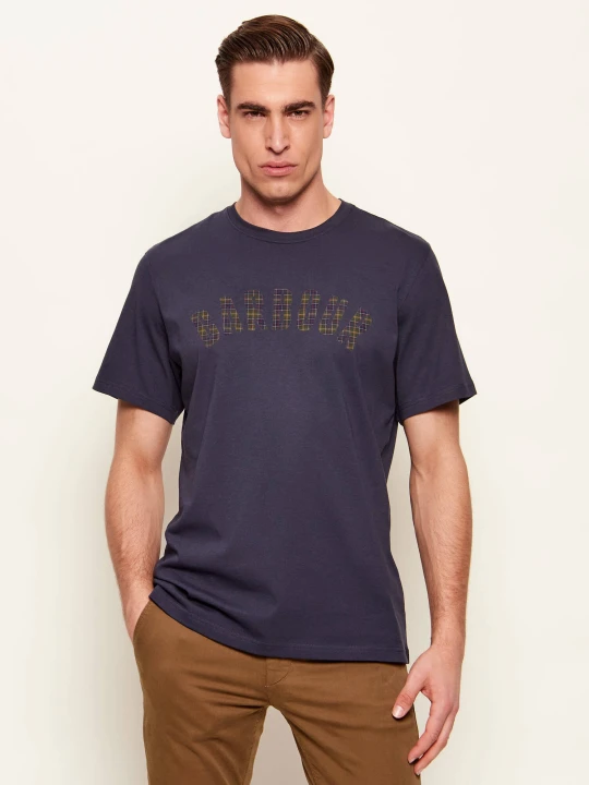 Zdjęcie produktu Barbour T-shirt Berwick Tartan | Tailored slim granatowy