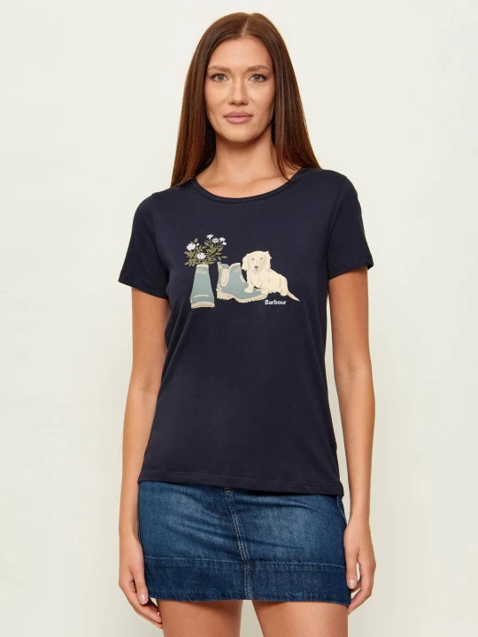 Zdjęcie produktu Barbour T-shirt Brambles | Relaxed fit granatowy