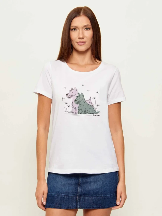 Zdjęcie produktu Barbour T-shirt Clover | Classic fit biały