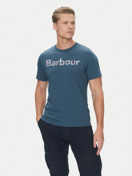 Zdjęcie produktu Barbour T-Shirt Devon MTS1391BU18 Granatowy Regular Fit