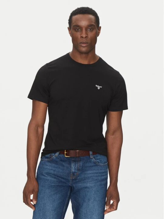 Zdjęcie produktu Barbour T-Shirt Essential Sports MTS0331BK31 Czarny Tailored Fit