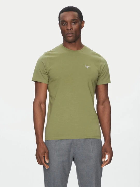 Zdjęcie produktu Barbour T-Shirt Essential Sports MTS0331OL39 Zielony Tailored Fit
